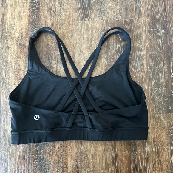 Lululemon Black Energy Bra Size 10 - Picture 3 of 5